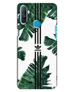 Чехол для Realme C3 с картинкой «Пальмовые листья адидас»