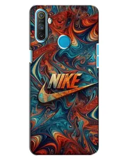 Чехол для Realme C3 с картинкой «Nike в абстракции»