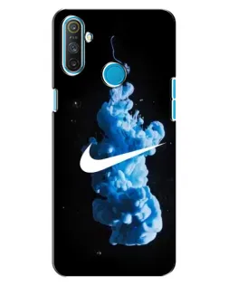 Чехол для Realme C3 с картинкой «Nike и синий дым»