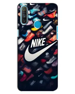 Чехол для Realme C3 с картинкой «Коллекция кроссовок Nike»