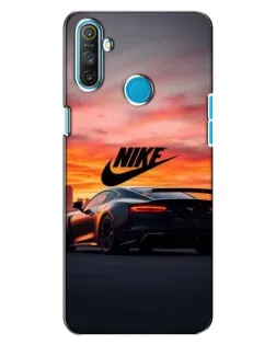 Чехол для Realme C3 с картинкой «Nike и суперкар»