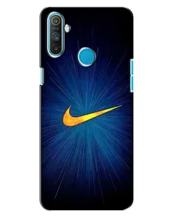 Чохол для Realme C3 з картинкою «Синій пульс Nike»