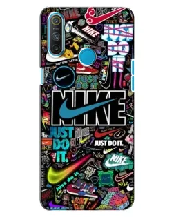 Чохол для Realme C3 з картинкою «Яскравий колаж Nike»
