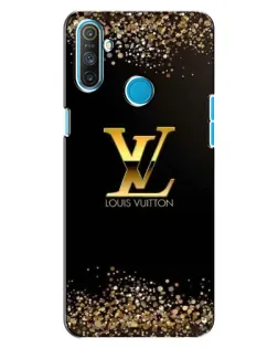 Чехол для Realme C3 с картинкой «LV — золотые искры»