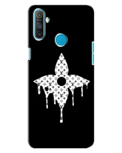 Чехол для Realme C3 с картинкой «Цветочная монограмма»