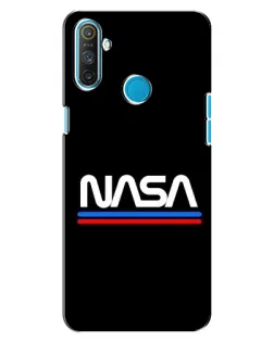 Чехол для Realme C3 с картинкой «NASA — классика Red Blue»