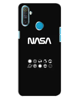 Чехол для Realme C3 с картинкой «NASA — технический принт»