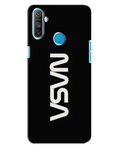Чехол для Realme C3 с картинкой «NASA — вертикальный логотип»