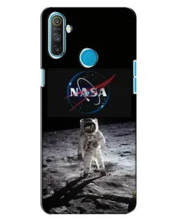 Чехол для Realme C3 с картинкой «Астронавт на Луне»