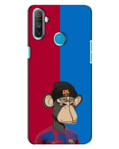 Чехол для Realme C3 с картинкой «Bored Ape — фанат Барсы» Чехол для Realme C3 с картинкой «Bored Ape — фанат Барсы»
