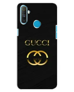 Чехол для Realme C3 с картинкой «Золотой логотип Gucci»