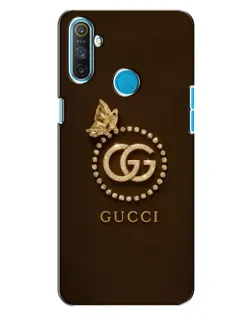 Чехол для Realme C3 с картинкой «Gucci — золотая бабочка»