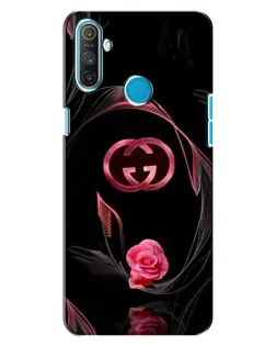 Чехол для Realme C3 с картинкой «Gucci — неоновая роза»
