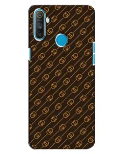 Чехол для Realme C3 с картинкой «Gucci — золотые диагонали»