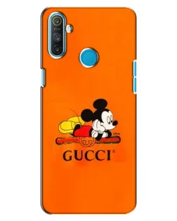 Чохол для Realme C3 з картинкою «Міккі Маус Gucci — помаранч»