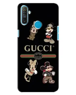 Чохол для Realme C3 з картинкою «Gucci — герої Disney та монограма»
