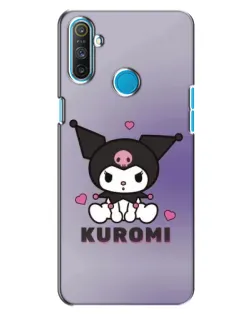 Чехол для Realme C3 с картинкой «Kuromi — фиолетовый арт»