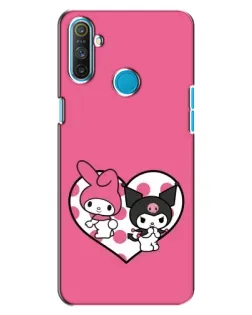 Чехол для Realme C3 с картинкой «Kuromi и My Melody»