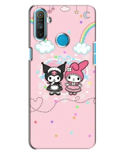 Чехол для Realme C3 с картинкой «My Melody и Kuromi» Чехол для Realme C3 с картинкой «My Melody и Kuromi»
