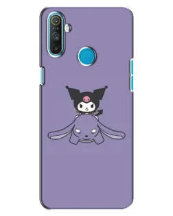 Чехол для Realme C3 с картинкой «Kuromi на лиловом фоне»