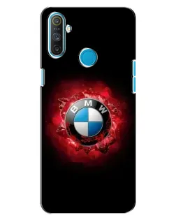 Чехол для Realme C3 с картинкой «Логотип BMW — вспышка»