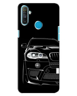 Чехол для Realme C3 с картинкой «Темный силуэт BMW»