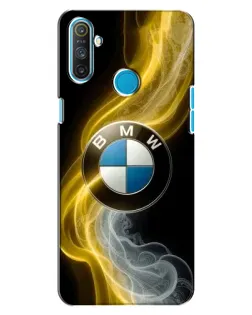 Чехол для Realme C3 с картинкой «Золотистый дым BMW»
