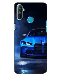 Чехол для Realme C3 с картинкой «Голубая BMW M4»
