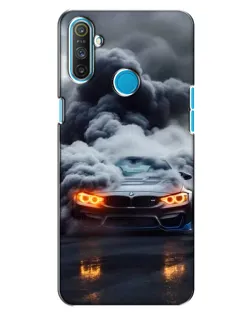 Чехол для Realme C3 с картинкой «BMW в дыму»