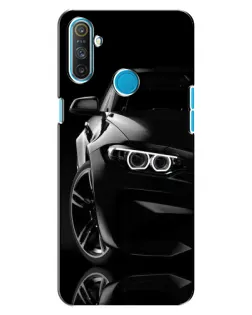 Чохол для Realme C3 з картинкою «Чорна BMW — профіль»