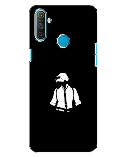 Чехол для Realme C3 с картинкой «PUBG — белый шлем»
