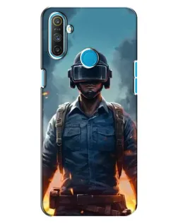 Чехол для Realme C3 с картинкой «PUBG — реалистичный герой»