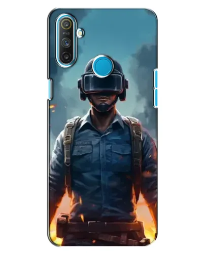 Чехол для Realme C3 с картинкой «PUBG — реалистичный герой»