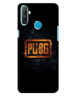 Чехол для Realme C3 с картинкой «PUBG — золотой логотип»