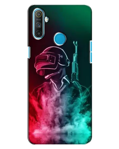 Чехол для Realme C3 с картинкой «PUBG — огненный воин»
