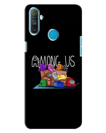 Чехол для Realme C3 с картинкой «Логотип Among Us»