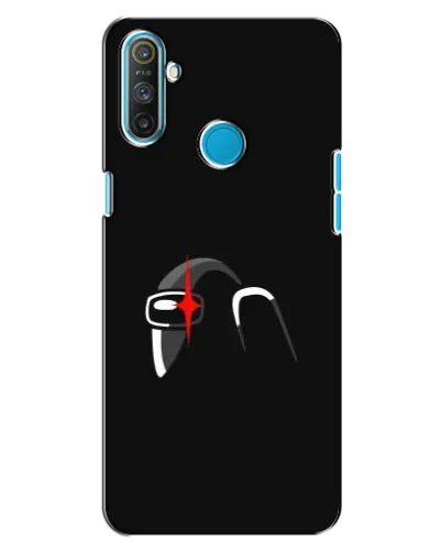 Чехол для Realme C3 с картинкой «Among Us шлем»