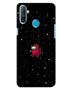 Чехол для Realme C3 с картинкой «Красный Among Us»
