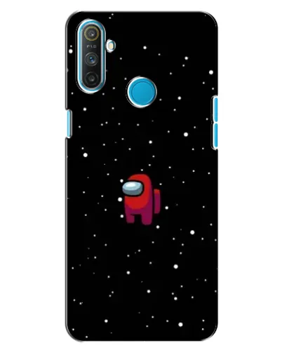 Чехол для Realme C3 с картинкой «Красный Among Us»