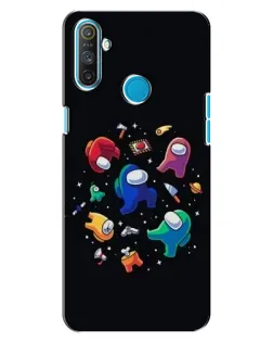 Чехол для Realme C3 с картинкой «Among Us космос»