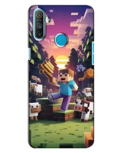 Чехол для Realme C3 с картинкой «Стив на ферме» Чехол для Realme C3 с картинкой «Стив на ферме»