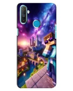Чехол для Realme C3 с картинкой «Стив и космос» Чехол для Realme C3 с картинкой «Стив и космос»