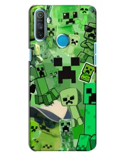 Чехол для Realme C3 с картинкой «Криперы Minecraft» Чехол для Realme C3 с картинкой «Криперы Minecraft»