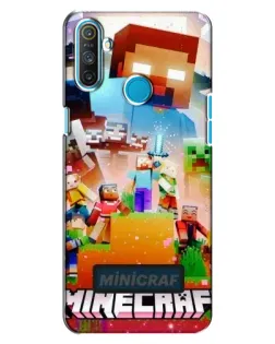 Чехол для Realme C3 с картинкой «Minecraft герои игры» Чехол для Realme C3 с картинкой «Minecraft герои игры»