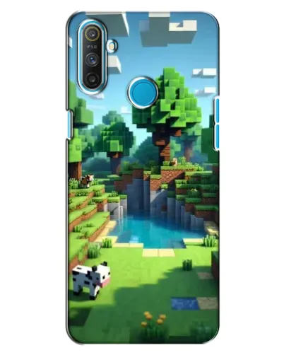 Чехол для Realme C3 с картинкой «Minecraft летний день»