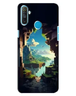 Чехол для Realme C3 с картинкой «Вид из пещеры»