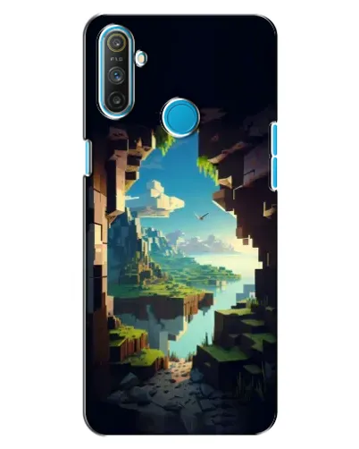 Чехол для Realme C3 с картинкой «Вид из пещеры»