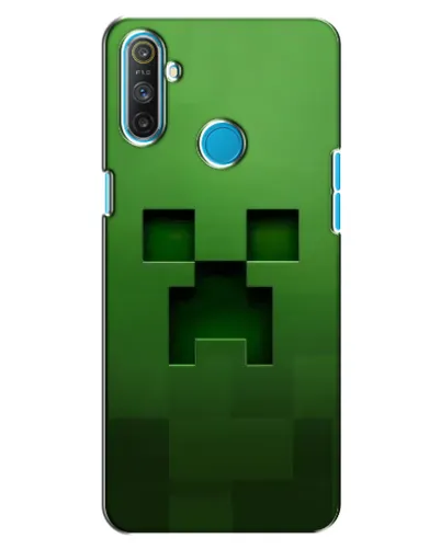 Чехол для Realme C3 с картинкой «Крипер микро-дизайн»