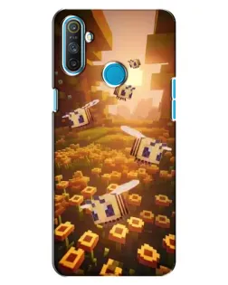 Чехол для Realme C3 с картинкой «Поле подсолнухов»