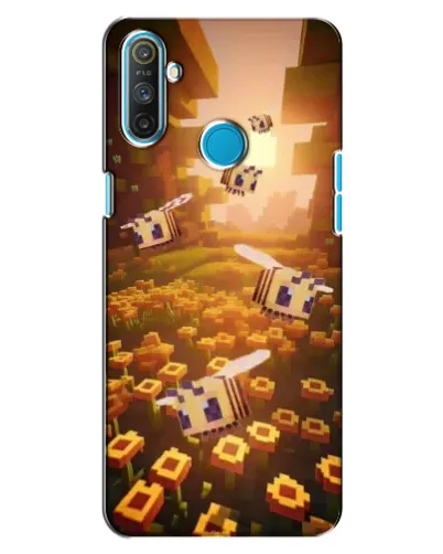 Чехол для Realme C3 с картинкой «Поле подсолнухов»